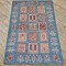 Ariana Garden Design Rug 151cm x 105cm – Blue Tone Natural Wool Rug