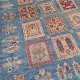 Ariana Garden Design Rug 151cm x 105cm – Blue Tone Natural Wool Rug