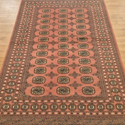 Bokhara Rug 238cm x 168cm – Soft Pink Wool Rug Authentic Bokhara Rug Bokhara Rug 238cm x 168cm – Soft Pink Wool Rug Authentic Bokhara Rug