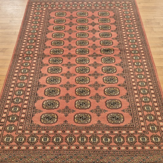 Bokhara Rug 238cm x 168cm – Soft Pink Wool Rug Authentic Bokhara Rug Bokhara Rug 238cm x 168cm – Soft Pink Wool Rug Authentic Bokhara Rug