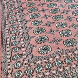 Bokhara Rug 238cm x 168cm – Soft Pink Wool Rug Authentic Bokhara Rug Bokhara Rug 238cm x 168cm – Soft Pink Wool Rug Authentic Bokhara Rug