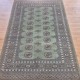 Hand-Knotted Bokhara Rug 210cm x 140cm – Soft Silky Green Wool Rug Hand-Knotted Bokhara Rug 210cm x 140cm – Soft Silky Green Wool Rug