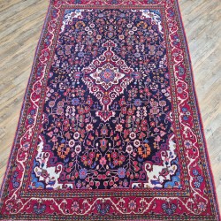 Malayer Rug 210cm x 134cm – Fine Quality Blue & Red Mix Wool Rug