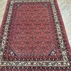 Persian Enjilas Rug 200cm x 150cm – Natural Wool Rug in Soft Terracotta & Cream Tones