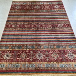 Ariana Shawal Rug 239cm x 180cm – Super Fine Luxury Craftsmanship Rich Mixed Colours 