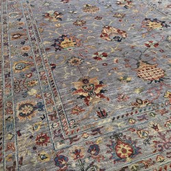 Sultani Ariana Rug 236cm x 168cm – Super Fine Ghazni Wool Grey Tones