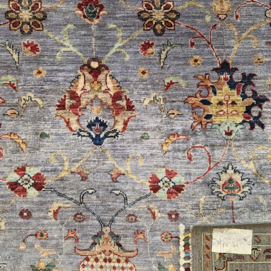 Sultani Ariana Rug 236cm x 168cm – Super Fine Ghazni Wool Grey Tones