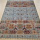 Luxurious Super Fine Ariana Shawal Rug 226cm x 173cm – Ghazni Wool Soft Blue Tones 
