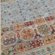 Luxurious Super Fine Ariana Shawal Rug 226cm x 173cm – Ghazni Wool Soft Blue Tones 