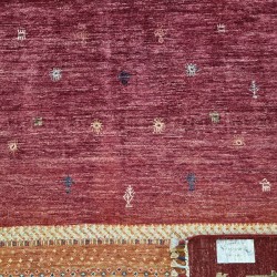 Fine Ariana Gabbeh Design Rug 234cm x 173cm – Ghazni Wool Red Terracotta Fine Ariana Gabbeh Design Rug 234cm x 173cm – Ghazni Wool Red Terracotta