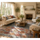 Luxurious Super Fine Ariana Shawal Rug 226cm x 173cm – Ghazni Wool Soft Blue Tones 