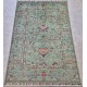 Vegi Dyed Ariana Sultani Rug 152cm x 105cm – Super Fine Ghazni Wool Rare Green 