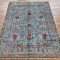 Sultani Rug 193cm x 151cm – Soft Blue Ghazni Wool Rug  Authentic Afghan