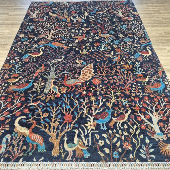 Ariana Tree of Life Rug 295cm x 200cm – Birds of Paradise Design Super Ghazni Wool