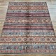 Hand-Knotted Ariana Shwal Rug 188cm x 151cm – Mixed Colours Ghazni Wool Rug Hand-Knotted Ariana Shwal Rug 188cm x 151cm – Mixed Colours Ghazni Wool Rug