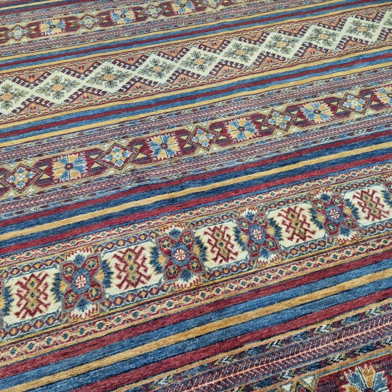 Hand-Knotted Shwal Ariana Rug 288cm x 199cm – Fine Ghazni Wool & Natural