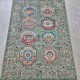 Super Fine Ariana Sultani Rug 149cm x 107cm – Rare Green Ghazni Wool Rug Super Fine Ariana Sultani Rug 149cm x 107cm – Rare Green Ghazni Wool Rug