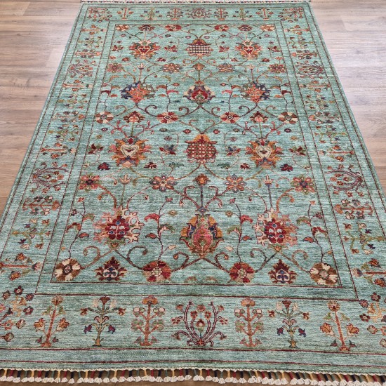 Ariana Sultani Rug 245cm x 174cm – Green Tones Finest Ghazni Wool Rug Ariana Sultani Rug 245cm x 174cm – Green Tones Finest Ghazni Wool Rug