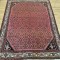Hand-Knotted Persian Enjilas Rug 195cm x 153cm – Natural Wool Rug in Soft Red Tones