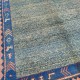Turkish Gabbeh Rug 273x252cm – Blue Green Pink | Thick Wool Pile 