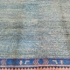 Turkish Gabbeh Rug 273x252cm – Blue Green Pink | Thick Wool Pile 