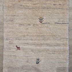 Rug 90cm x 60cm – Natural Wool Pile Tribal Rug  Hand-Knotted Persian Gabbeh Rug