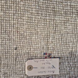 Rug 96cm x 63cm – Cream Natural Wool Pile Bedroom Rug  Authentic Hand-Knotted Persian Gabbeh