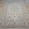 Fine Persian Kashan Rug 296cm x 198cm – Elegant Cream Multi-Colour Carpet  Authentic 