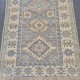 Hand-Knotted Kazak Runner 174cm x 64cm – Cream & Grey Tribal Wool Runner Hand-Knotted Kazak Runner 174cm x 64cm – Cream & Grey Tribal Wool Runner
