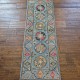 Hand-Knotted Kazak Runner 180cm x 62cm – Soft Blue Tribal Wool Runner Hand-Knotted Kazak Runner 180cm x 62cm – Soft Blue Tribal Wool Runner
