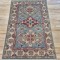 Vintage Style Kazak Rug 180cm x 121cm – Soft Blues & Cream Vegetable Dyed Wool Rug