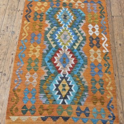 Authentic Afghan Kilim Rug 156cm x 99cm – Handwoven Flatweave Wool Rug