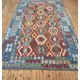 Fine Afghan Kilim Rug 302x198cm – Vegetable-Dyed Wool Rug with Mixed Colours