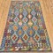Turkish Vegetable Dyed Kilim Rug 187cm x 121cm – Handwoven Wool Flatweave
