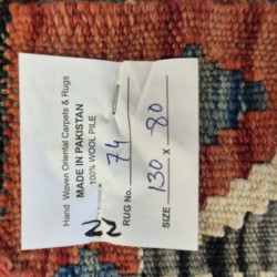 Vegetable Dyed Kilim Rug 130cm x 80cm – Handwoven Wool Rug  Traditional Kilim