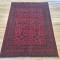 Khan Mohammadi Rug 198cm x 151cm – Rich Red Tones Handmade Wool Rug