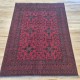 Khan Mohammadi Rug 198cm x 151cm – Rich Red Tones Handmade Wool Rug