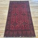 Terracotta Afghan Khan Mohammadi Rug 199cm x 121cm – Fine Quality Handmade Wool Rug