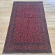 Fine Afghan Khan Mohammadi Rug 194cm x 127cm – Rich Red Tones Handmade Wool Rug 