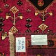 Hand-Knotted Persian Qashqai Runner 202cm x 84cm – Red Tones Wool Rug Authentic Qashqai Hand-Knotted Persian Qashqai Runner 202cm x 84cm – Red Tones Wool Rug Authentic Qashqai