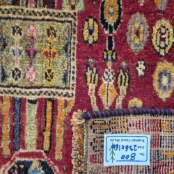 Vegetable Dyed Qashqai Nomadic Rug 236cm x 170cm – Soft Red Tribal Wool Carpet