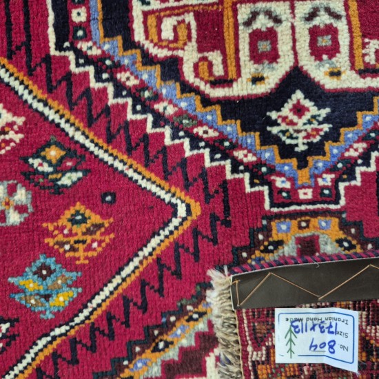 Persian Shiraz Rug 173cm x 113cm – Red Tribal Wool Rug Persian Shiraz Rug 173cm x 113cm – Red Tribal Wool Rug