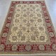 Farahan Ziegler Rug 238cm x 170cm – Cream & Terracotta Natural Wool Rug