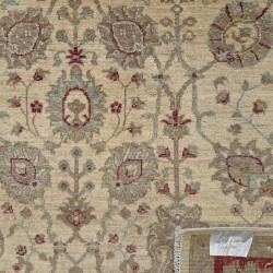 Farahan Ziegler Rug 238cm x 170cm – Cream & Terracotta Natural Wool Rug Farahan Ziegler Rug 238cm x 170cm – Cream & Terracotta Natural Wool Rug