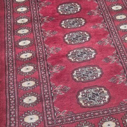 Bokhara Runner 295cm x 80cm – Rich Red Wool Runner  Authentic Bokhara Runner 