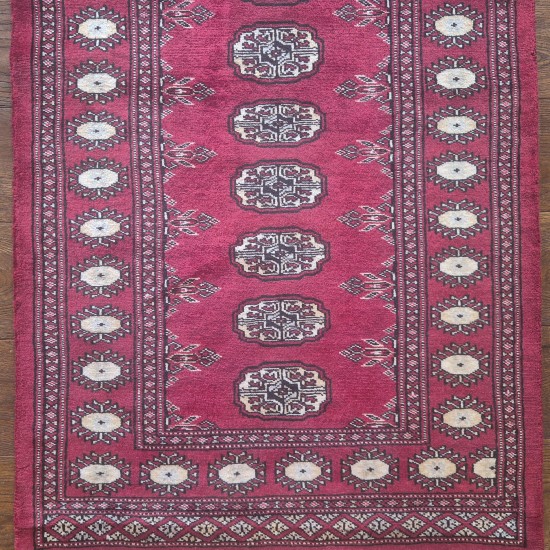 Bokhara Runner 295cm x 80cm – Rich Red Wool Runner Authentic Bokhara Runner Bokhara Runner 295cm x 80cm – Rich Red Wool Runner Authentic Bokhara Runner