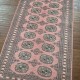 Hand-Knotted Bokhara Runner 294cm x 77cm – Soft Pink Wool Runner Authentic Bokhara Hand-Knotted Bokhara Runner 294cm x 77cm – Soft Pink Wool Runner Authentic Bokhara