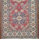 Hand-Knotted Kazak Runner 292cm x 83cm – Soft Red & Cream Tribal Wool Runner Authentic Kazak Hand-Knotted Kazak Runner 292cm x 83cm – Soft Red & Cream Tribal Wool Runner Authentic Kazak