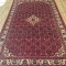 Hand-Knotted Persian Hossainabad Rug 305cm x 208cm – Red & Cream Wool Rug  Authentic Persian