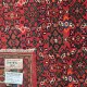 Hand-Knotted Persian Hossainabad Rug 305cm x 208cm – Red & Cream Wool Rug  Authentic Persian